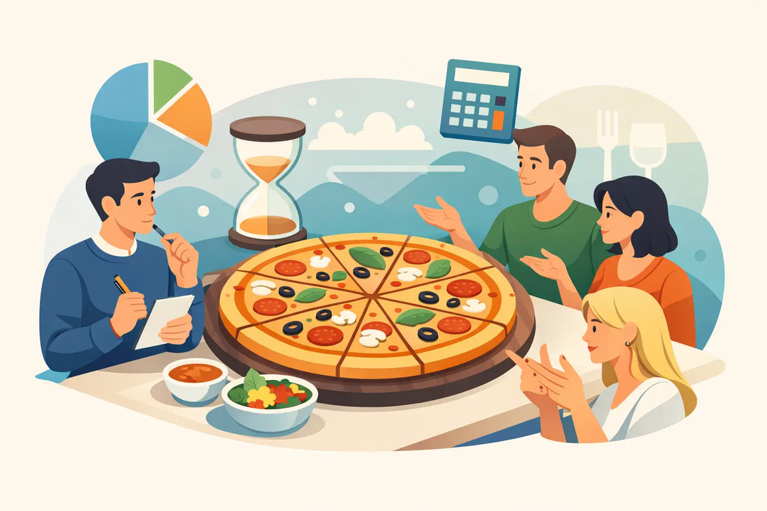 Mennyi pizza kell négy főre? Egyszerű számolás